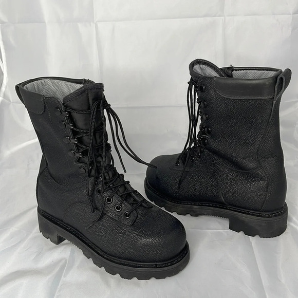 TERRA Safety Boots CSA Approved Steel Toe Cold Wet Weather Black Size 215/88 3.5 - Picture 11 of 11